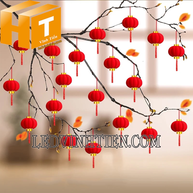 Lồng đèn nhựa bọc nhung