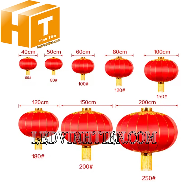 Lồng đèn bằng vải lụa loại tốt