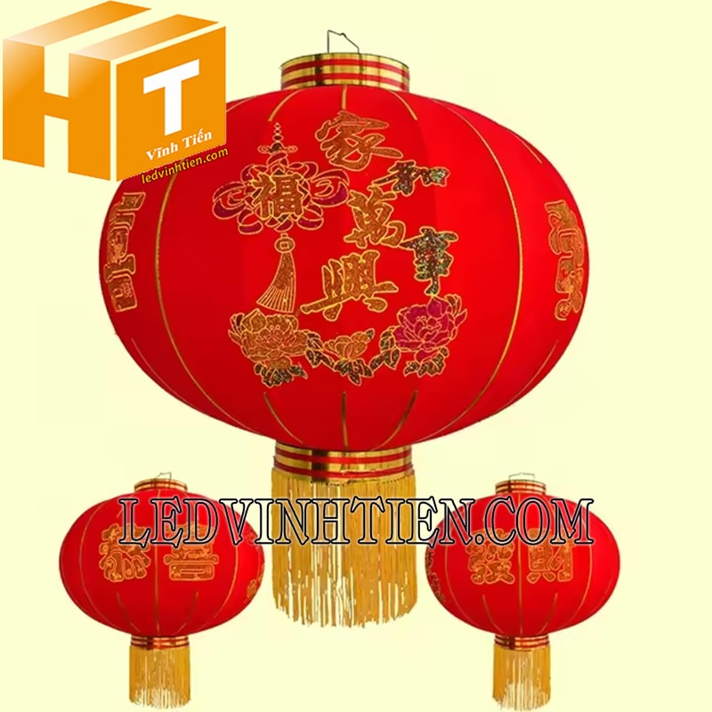 Lồng đèn vải lụa có tua giá rẻ