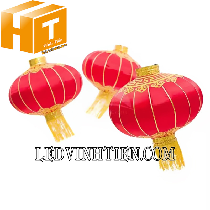 Lồng đèn vải lụa có tua