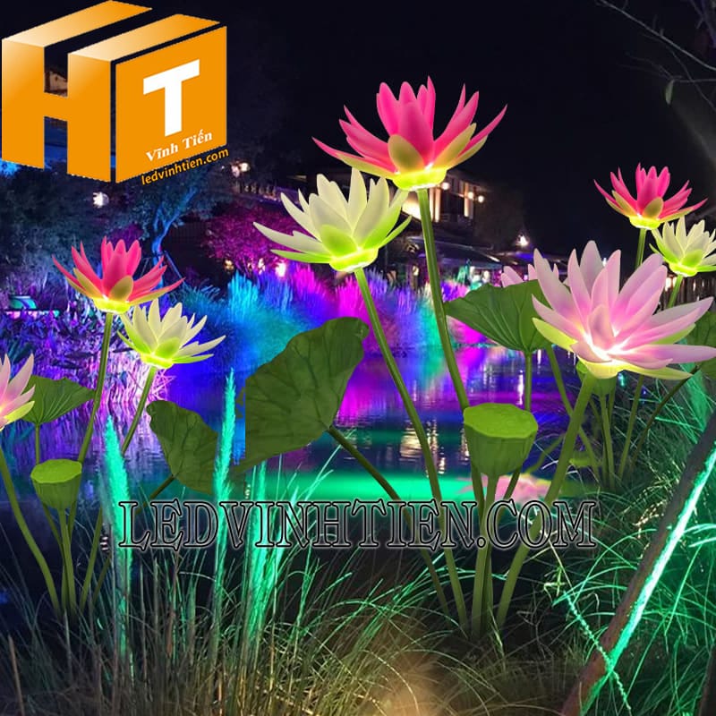 Đèn led hoa sen tự nở