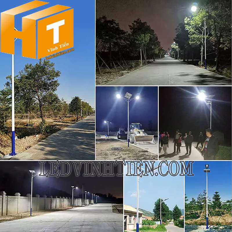 ứng dụng đèn đường NLMT 60W tại Vĩnh Tiến