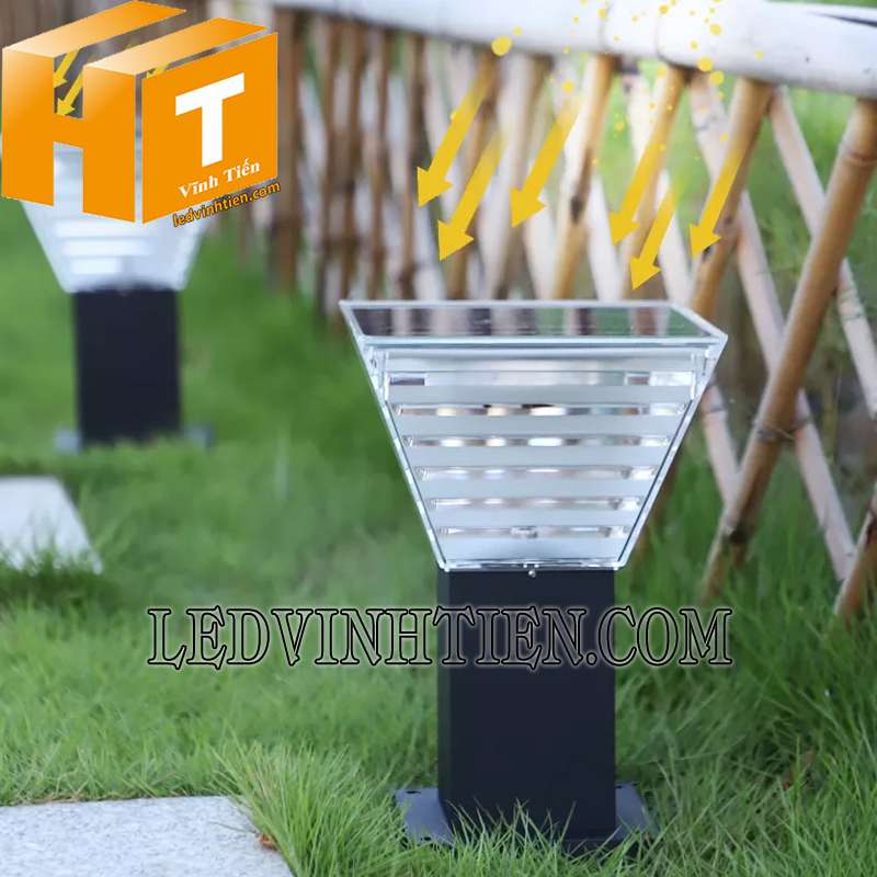 đèn trụ cổng năng lượng mặt trời 15W tại Vĩnh Tiến