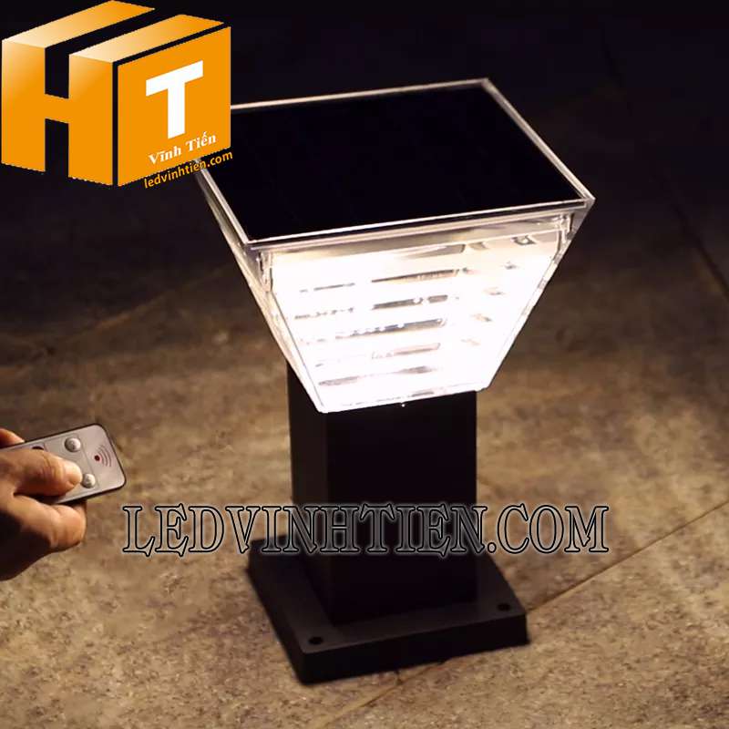 đèn trụ cổng năng lượng mặt trời 15W loại tốt, giá rẻ