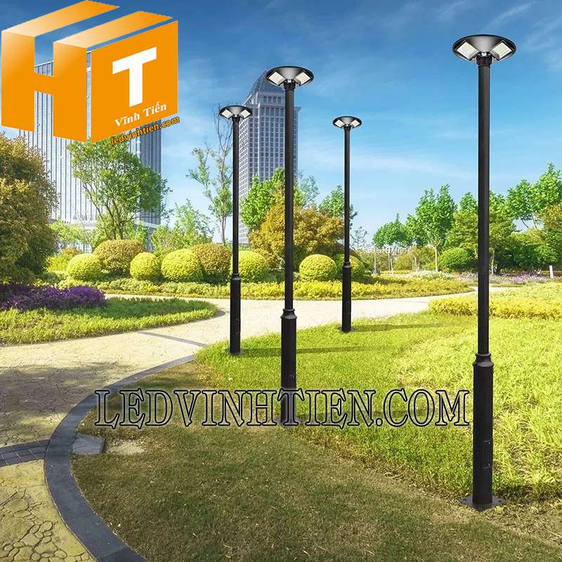 ứng dụng đèn sân vườn năng lượng mặt trời đĩa bay UFO 800W loại tốt