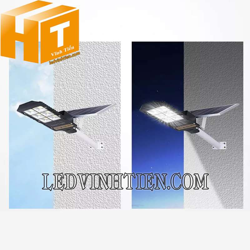 ứng dụng đèn đường NLMT 300W tại Vĩnh Tiến