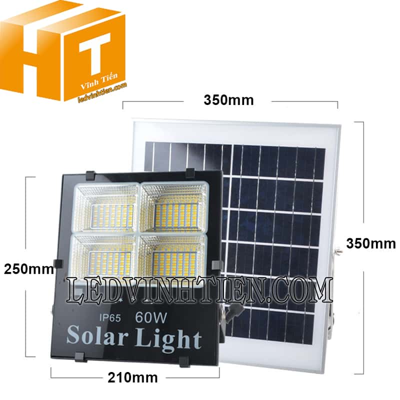 Đèn pha năng lượng mặt trời 60WQ chống nước