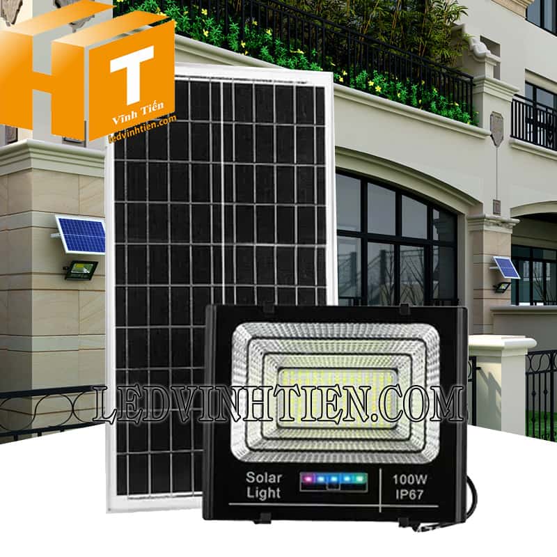 Đèn led năng lượng mặt trời 100W siêu sáng