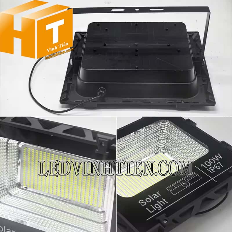Đèn led pha năng lượng mặt trời 100W