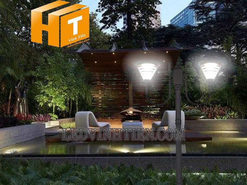 ứng dụng đèn sân vườn năng lượng mặt trời GGD02 giá rẻ