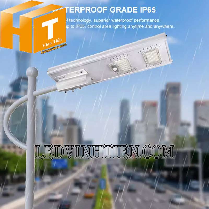 đèn đường NLMT 50W Jindian tại vĩnh tiến