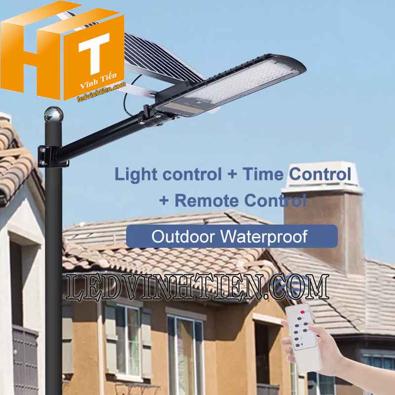 chi tiết đèn đường năng lượng mặt trời 100W Jindian giá rẻ