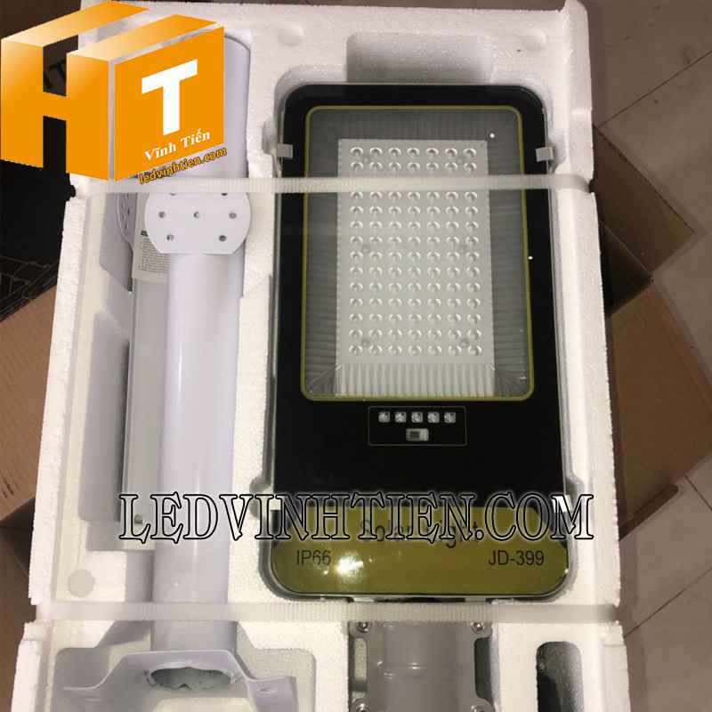 bán chi tiết đèn đường năng lượng mặt trời 100W Jindian tại vĩnh tiến