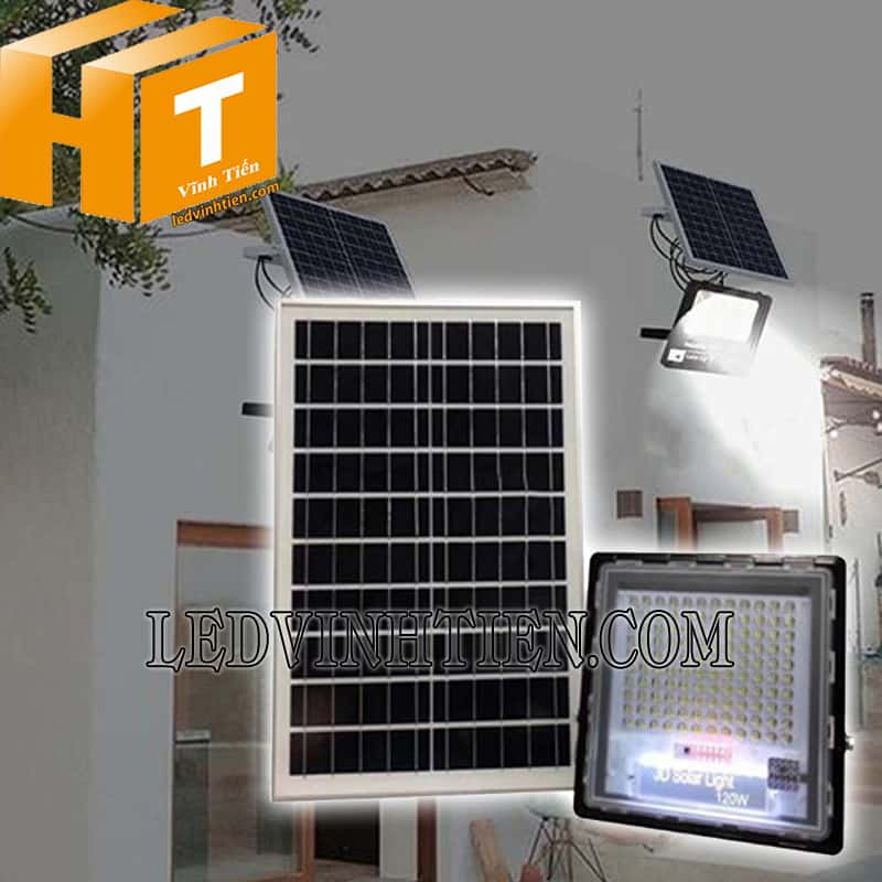Đèn led pha năng lượng mặt trời 120W