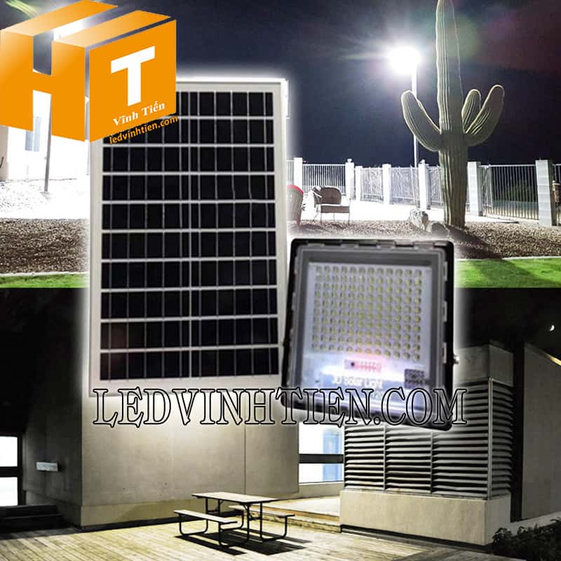 Đèn pha led năng lượng mặt trời 120W