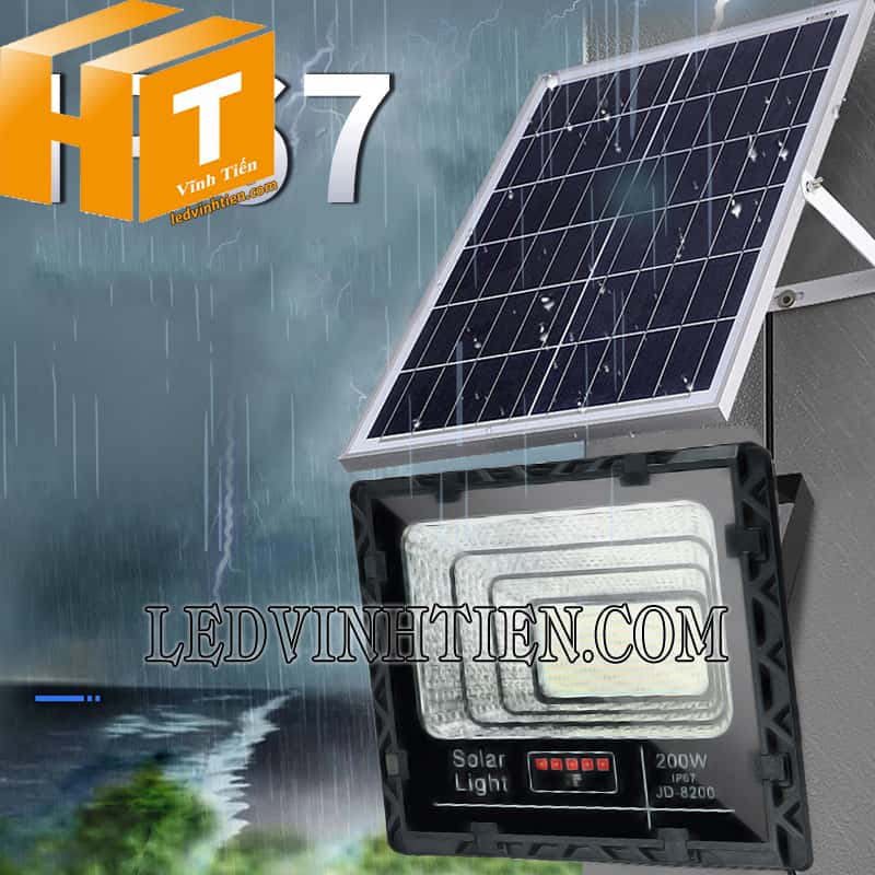 Đèn led pha năng lượng mặt trời 200W Jindian