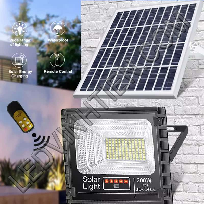 Đèn pha năng lượng mặt trời JD-8200L giá rẻ