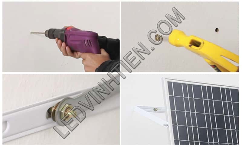 Đèn led pha 100W năng lượng mặt trời