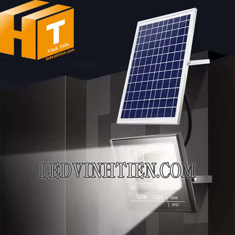 Đèn pha led năng lượng mặt trời 100W Jindian