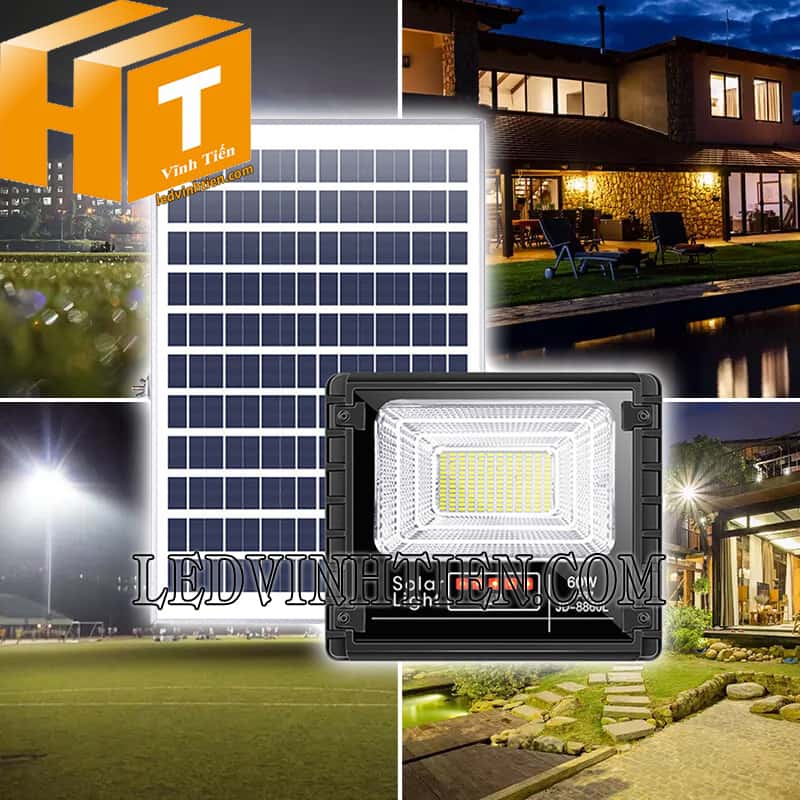 Đèn pha năng lượng mặt trời 60W