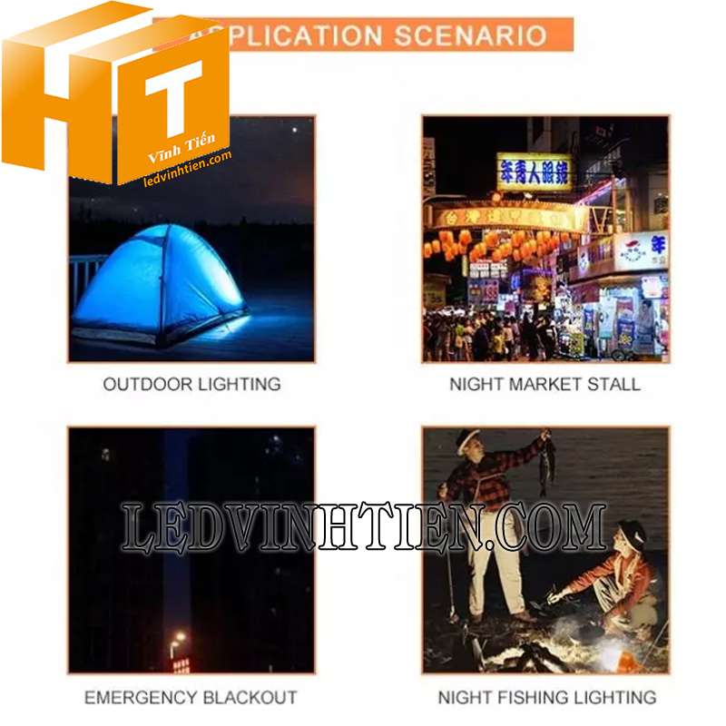 ứng dụng đèn đường led NLMT 50W Jindian tại vĩnh tiến