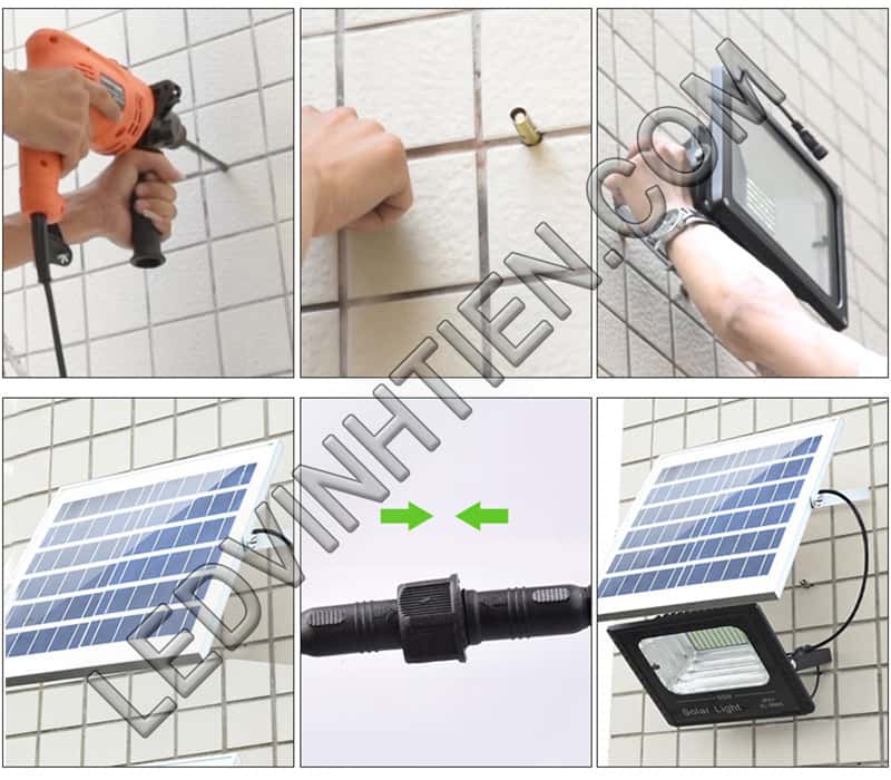 Đèn pha led 60W năng lượng mặt trời