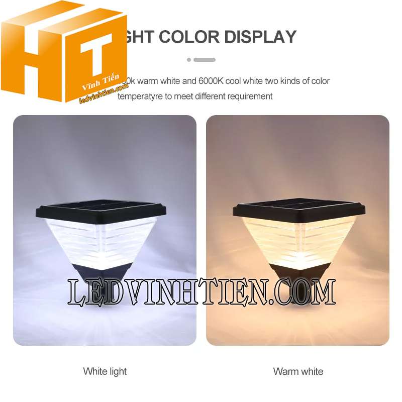 đèn sân vườn năng lượng mặt trời TY082 giá rẻ tại Vĩnh Tiến