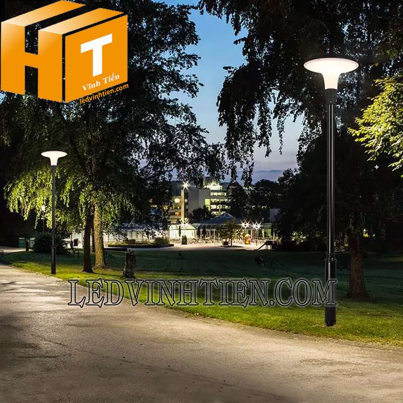 ứng dụng đèn sân vườn năng lượng mặt trời TYD083 giá rẻ tại Vĩnh Tiến