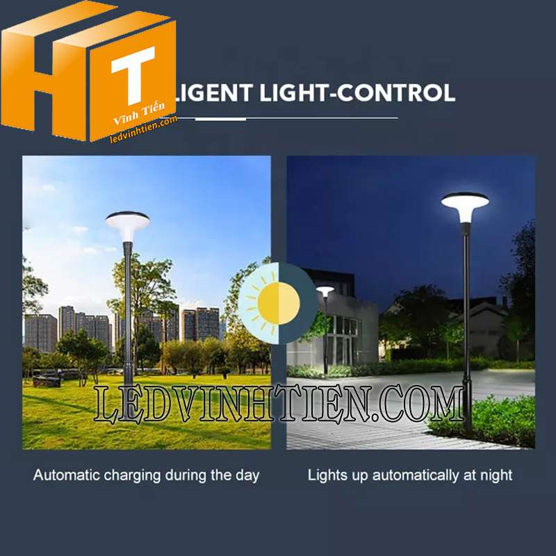 đèn sân vườn năng lượng mặt trời TYD083 loại tốt tại Vĩnh Tiến