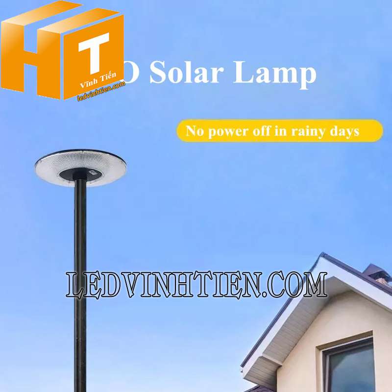 ứng dụng đèn sân vườn năng lượng mặt trời UFO 600W