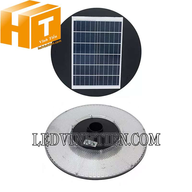 ứng dụng đèn sân vườn năng lượng mặt trời UFO 600W giá rẻ tại Vĩnh Tiến