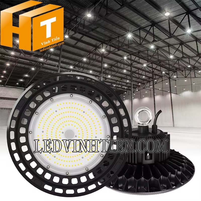 Đèn led nhà xưởng ufo 100W chiếu sáng các khu sản xuất