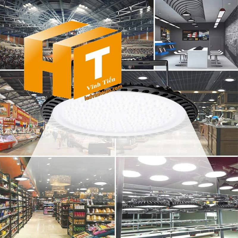 Đèn led nhà xưởng ufo 100W dùng chiếu sáng văn phòng làm việc, tầng hầm