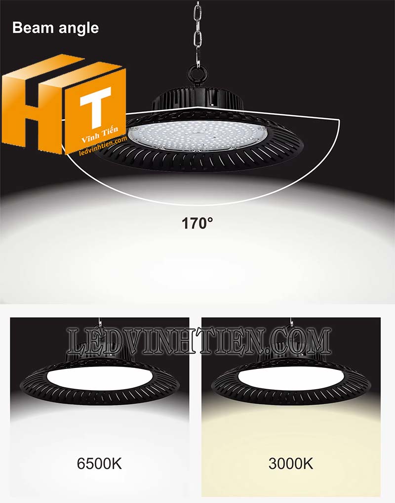 Góc chiếu của đèn led nhà xưởng UFO