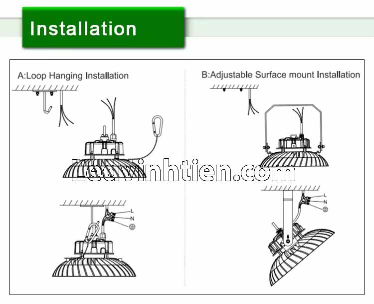 Cách lắp đặt đèn led nhà xưởng chi tiết nhất