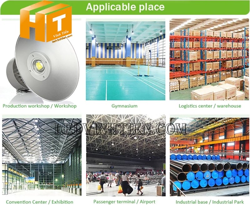 Đèn led nhà xưởng trong các khu công nghiệp
