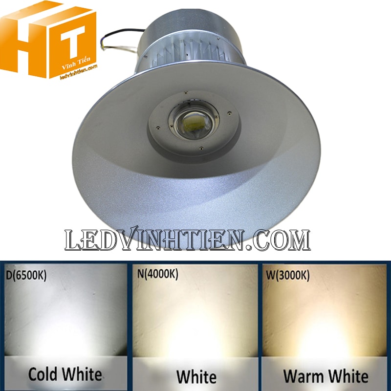 Đèn led treo nhà xưởng 50W ánh sáng trắng, vàng, trung tính
