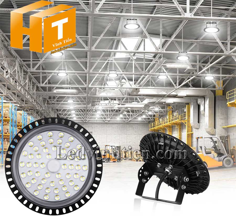 Đèn led nhà xưởng 200W loại tốt, siêu sáng dùng chiếu sáng khu sản xuất