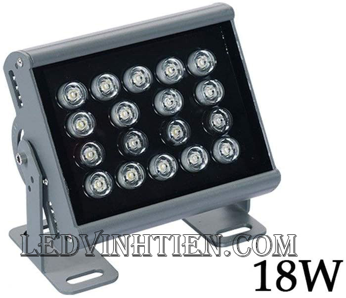 Đèn pha led hạt 18W, đèn pha led nhiều mắt led nhỏ 18W loại tốt, giá rẻ, chất lượng, chính hãng ledvinhtien.com dùng chiếu sáng ngoài trời, Chiếu sáng đường, hầm, sân vận động, công viên, nhà máy, sân vườn, quảng trường, quán cà phê, chiếu gốc cây