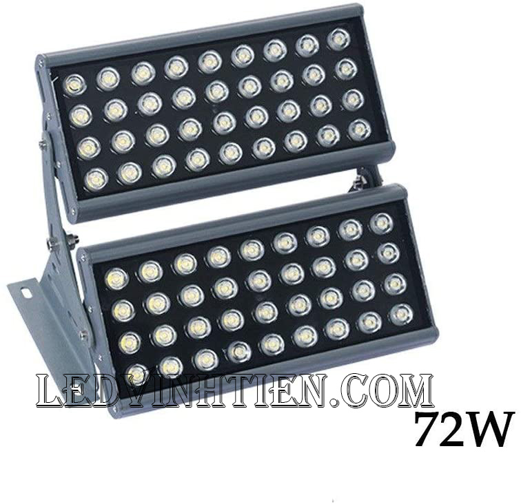 Đèn pha led hạt 72W, đèn pha led nhiều mắt led nhỏ 72W loại tốt, giá rẻ, chất lượng, chính hãng ledvinhtien.com dùng chiếu sáng ngoài trời, Chiếu sáng đường, hầm, sân vận động, công viên, nhà máy, sân vườn, quảng trường, quán cà phê, chiếu gốc cây