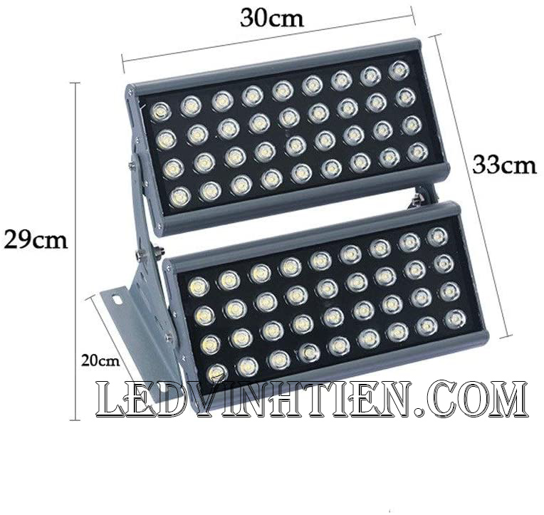 Đèn pha led hạt 72W, đèn pha led nhiều mắt led nhỏ 72W loại tốt, giá rẻ, chất lượng, chính hãng ledvinhtien.com dùng chiếu sáng ngoài trời, Chiếu sáng đường, hầm, sân vận động, công viên, nhà máy, sân vườn, quảng trường, quán cà phê, chiếu gốc cây