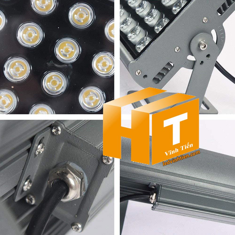 Đèn pha led hạt 72W, đèn pha led nhiều mắt led nhỏ 72W loại tốt, giá rẻ, chất lượng, chính hãng ledvinhtien.com dùng chiếu sáng ngoài trời, Chiếu sáng đường, hầm, sân vận động, công viên, nhà máy, sân vườn, quảng trường, quán cà phê, chiếu gốc cây