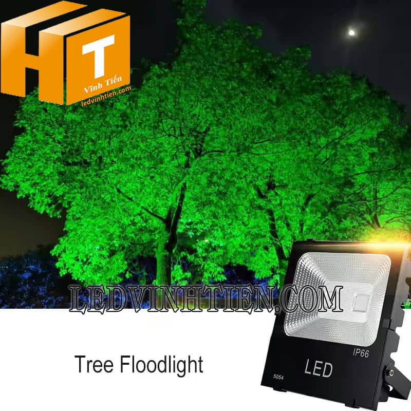 Đèn led pha RGB chóa kim cương 100W