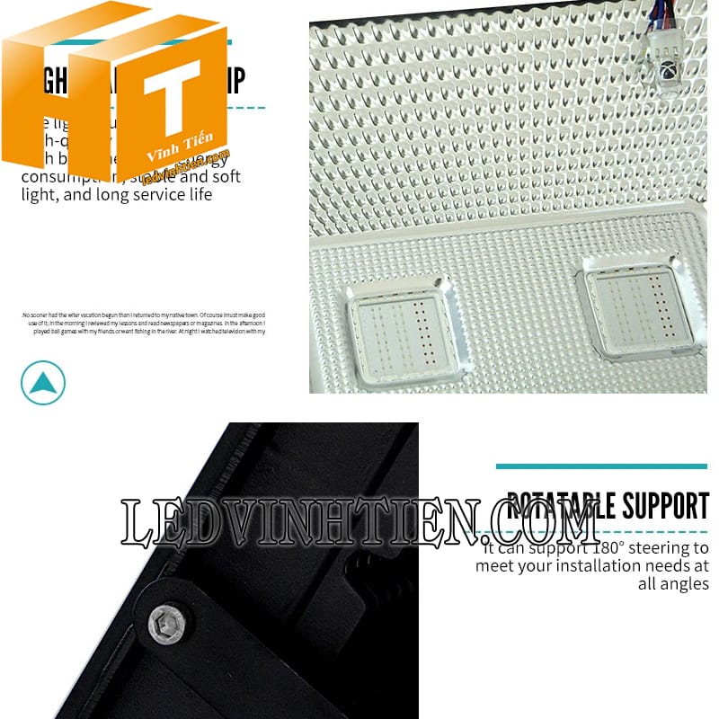 Đèn pha led đủ màu có remote