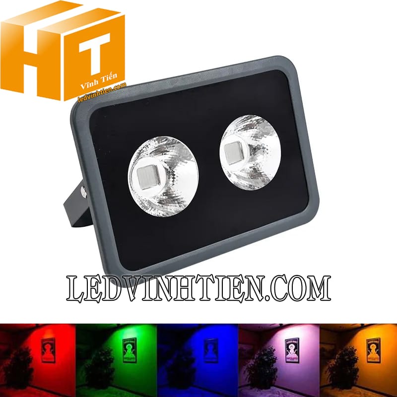 Đèn pha led tụ quang 100W RGB siêu sáng