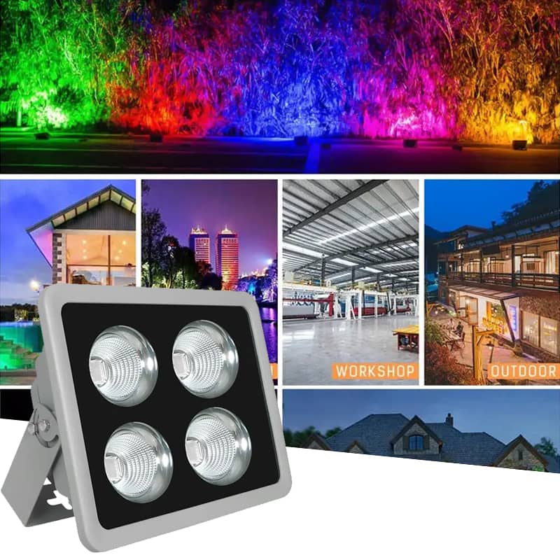 Đèn led chiếu cây đổi màu công suất 200w