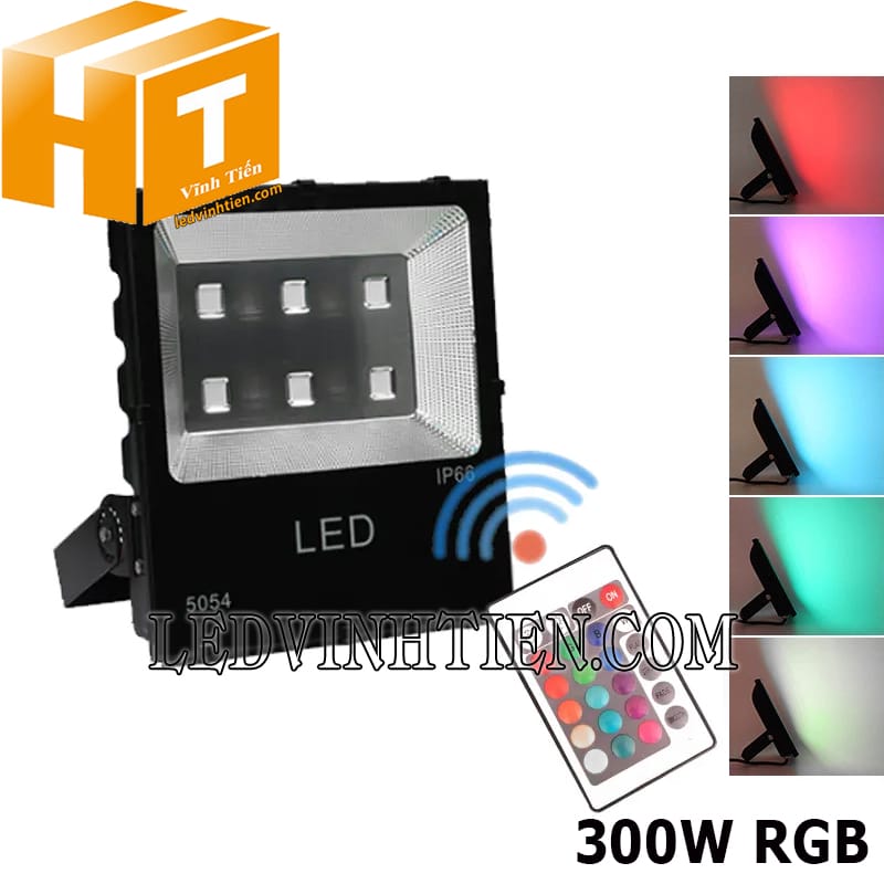 Đèn pha led đổi màu 300w