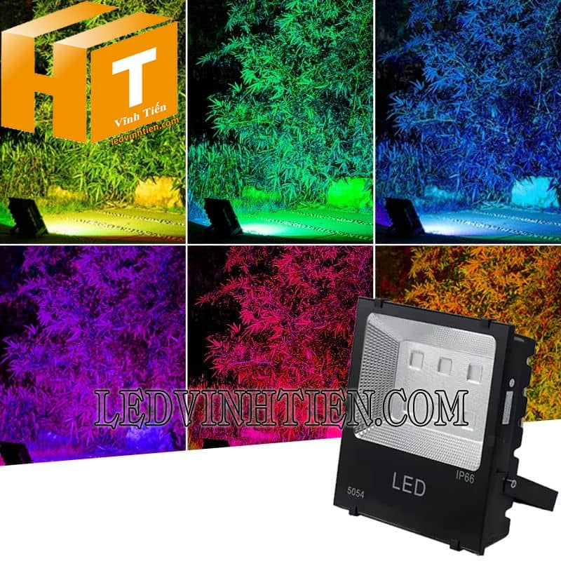 Đèn pha led 300W đổi màu