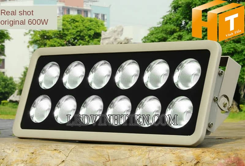 Đèn pha led 600W chóa cốc 7 màu