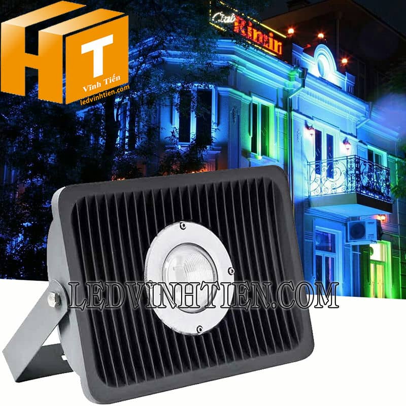 Đèn pha 50W xương cá đổi màu